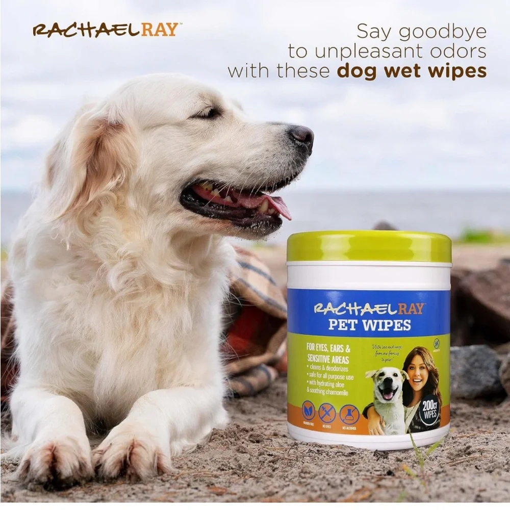Rachael Ray Dog🐕Wipes 200 CT Pet Grooming Wipes for Dogs🐕🐩